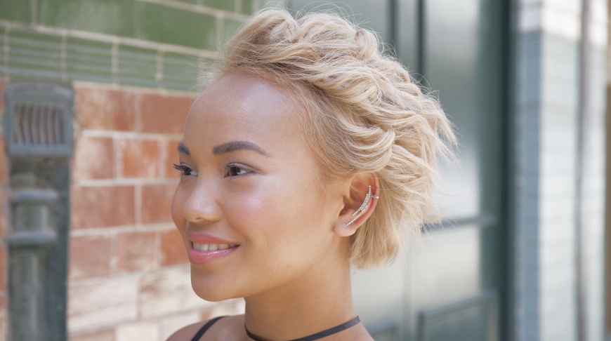 How to Scrunch & style short hair for a sexy effortless look